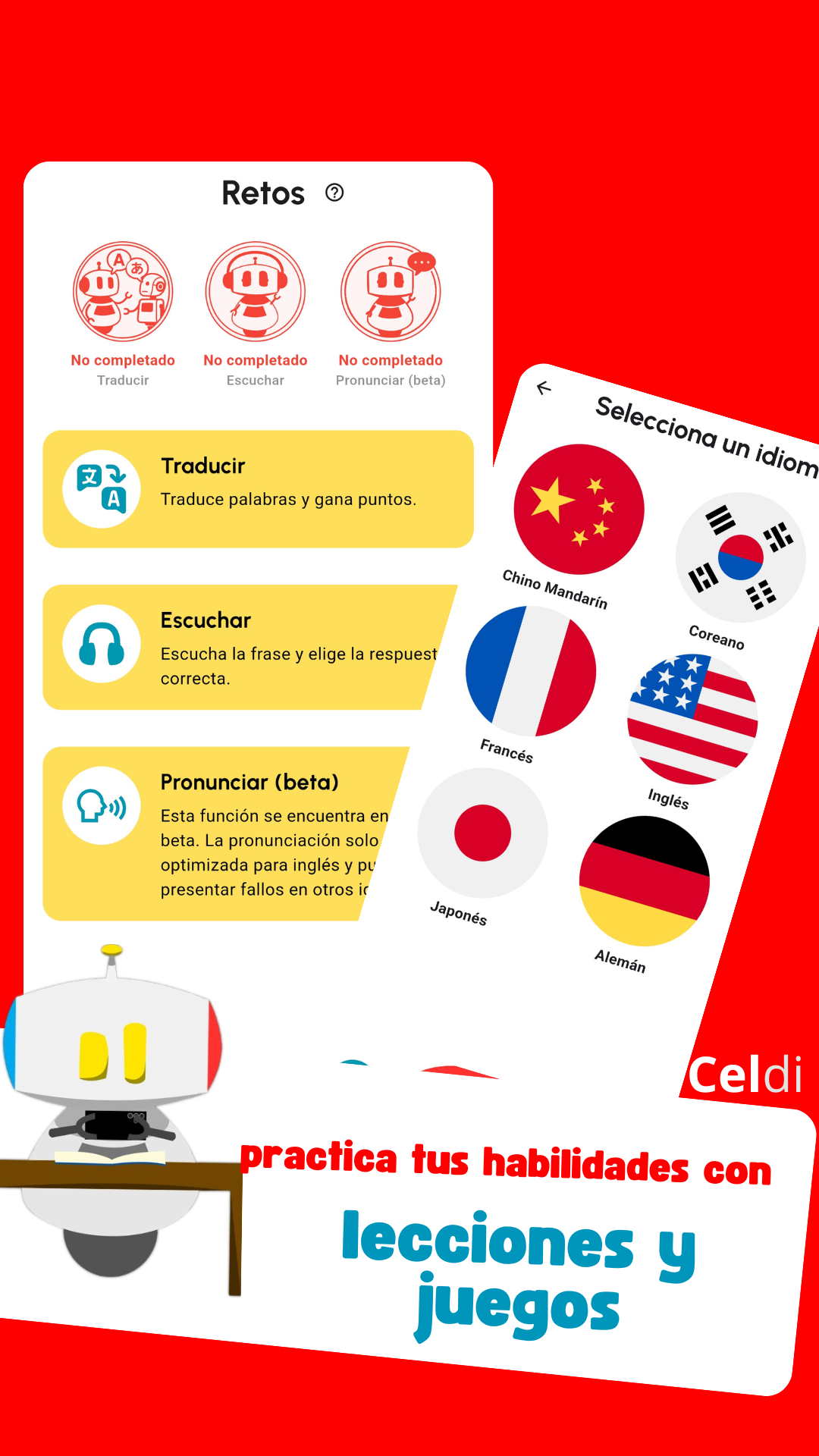 Juegos de aprendizaje en Celdi